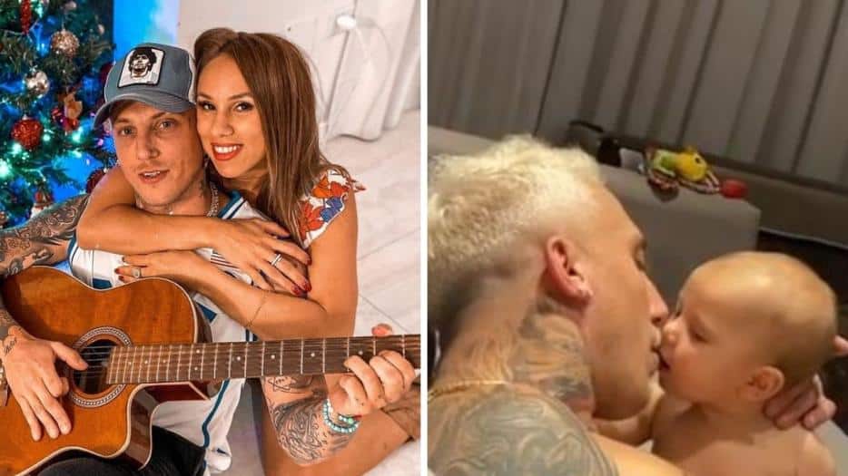 El Polaco compartió un video a los besos con Abril y sus seguidores le bajaron el pulgar: A los bebés no se los besa en la boca