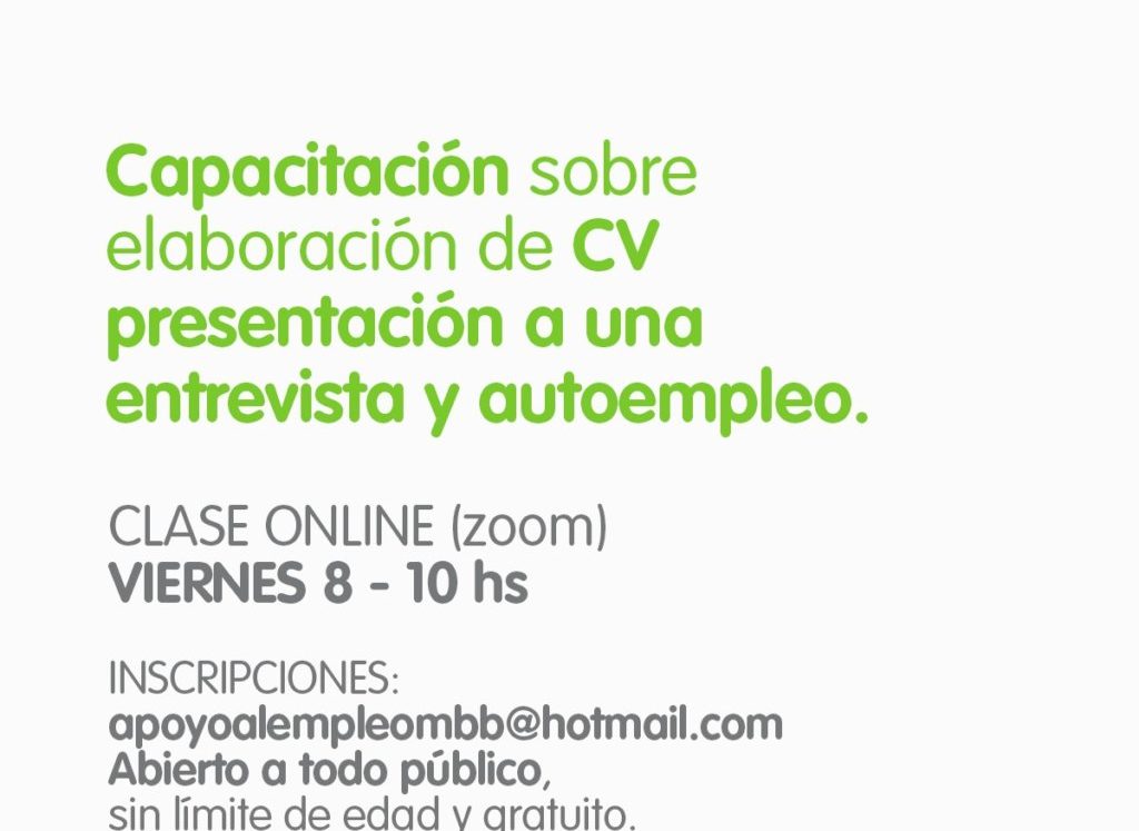 Capacitación organizada por la Dirección de Empleo