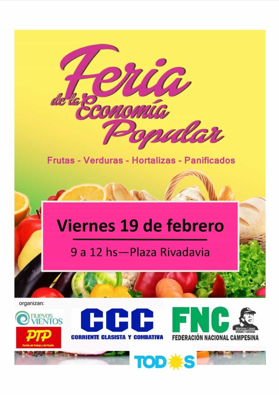 Vuelve la “Feria de la Economía Popular” a la Plaza Rivadavia