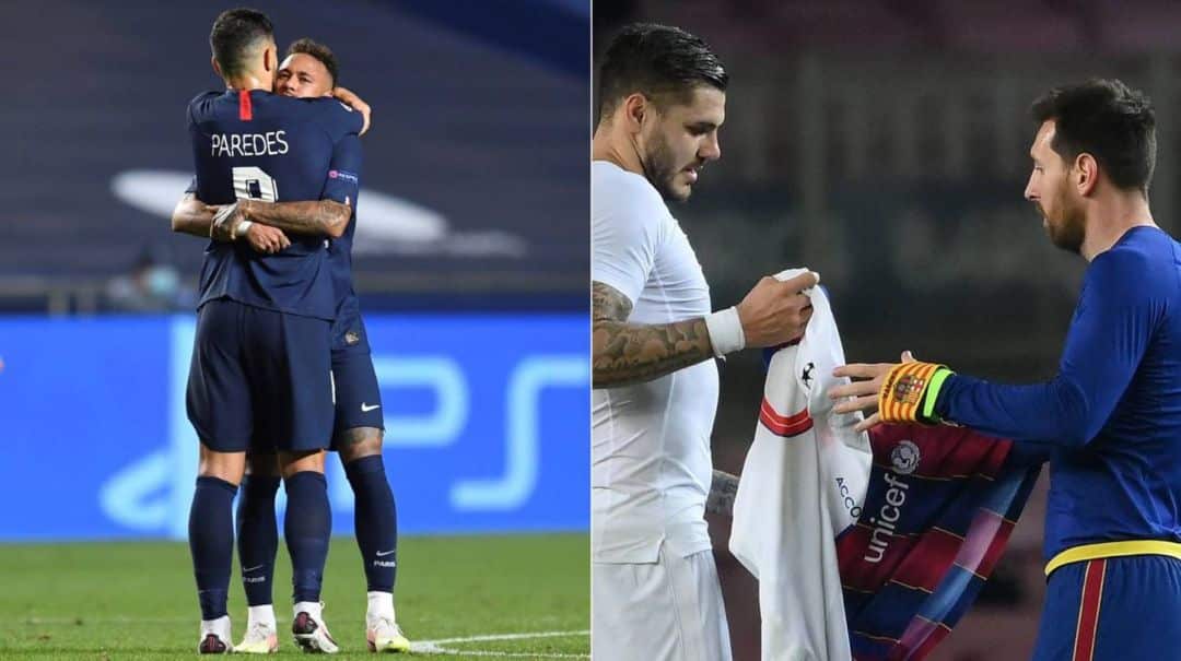 El increíble elogio de Neymar a Leandro Paredes y el cambio de camisetas entre Mauro Icardi y Lionel Messi