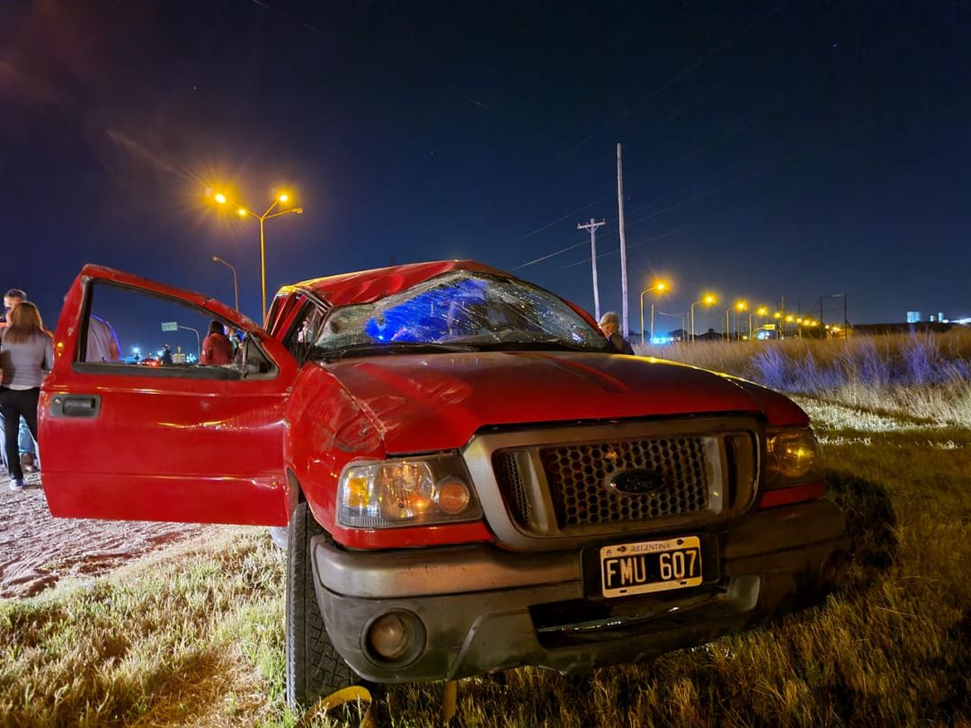 5 personas sufrieron golpes en un vuelco