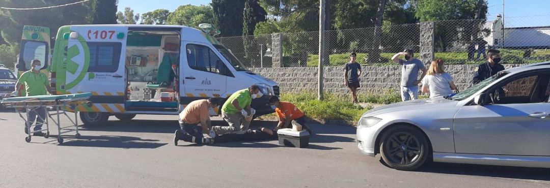 Joven ciclista atropellado