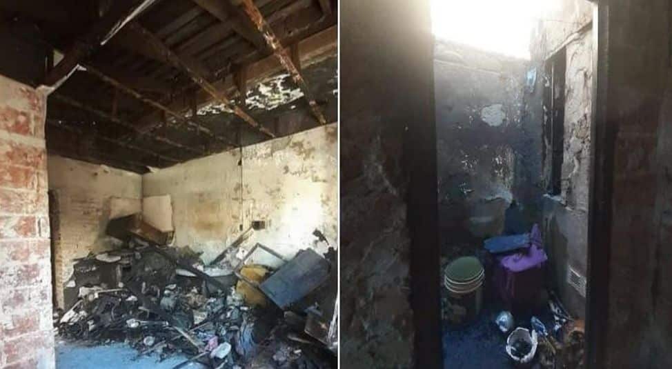 Perdieron todo en un incendio y duermen en cajas de cartón