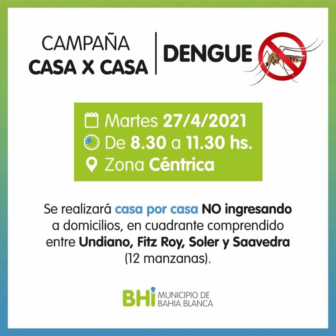 Prevención sobre Dengue – campaña casa por casa