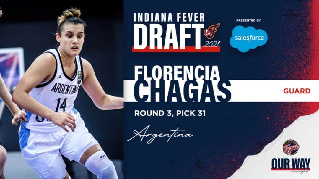 Histórico: Florencia Chagas es la primera argentina seleccionada por la NBA femenina