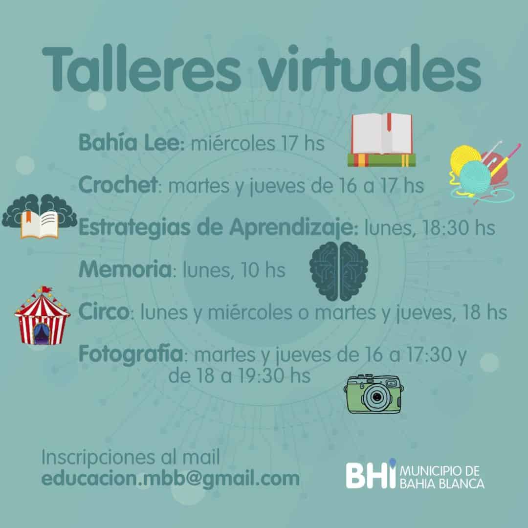 Talleres virtuales del área de Educación