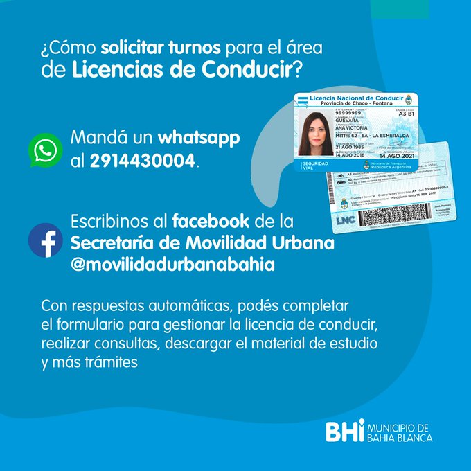 Turnos para renovar licencia de conducir