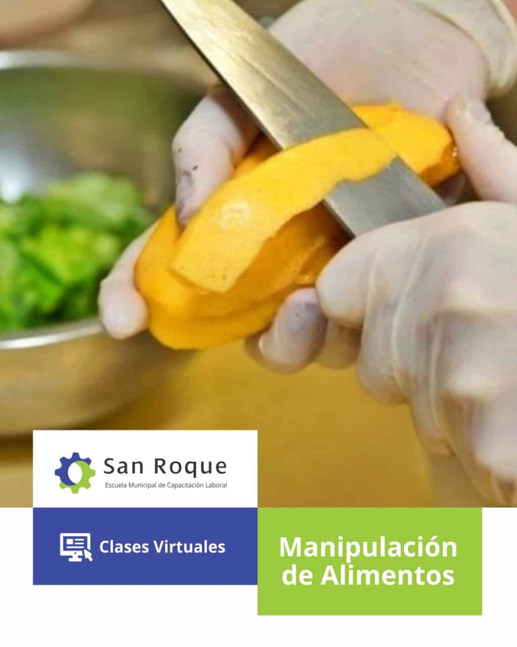 Curso de manipulación de alimentos por la Escuela San Roque