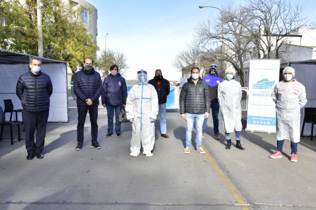 El Consorcio del Puerto inauguró un centro de testeo rápido de Covid-19