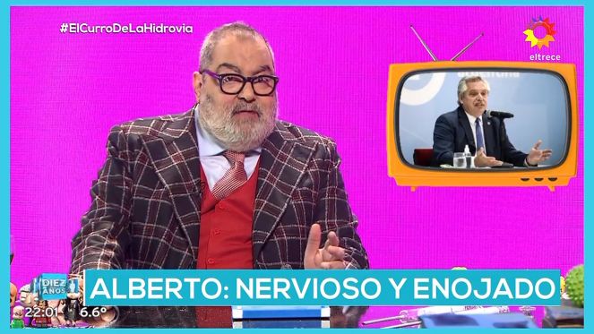 Jorge Lanata y el monólogo de PPT: ”Alberto pasó del modo ‘griton – canchero’ al tono ‘sacado – Milei’”