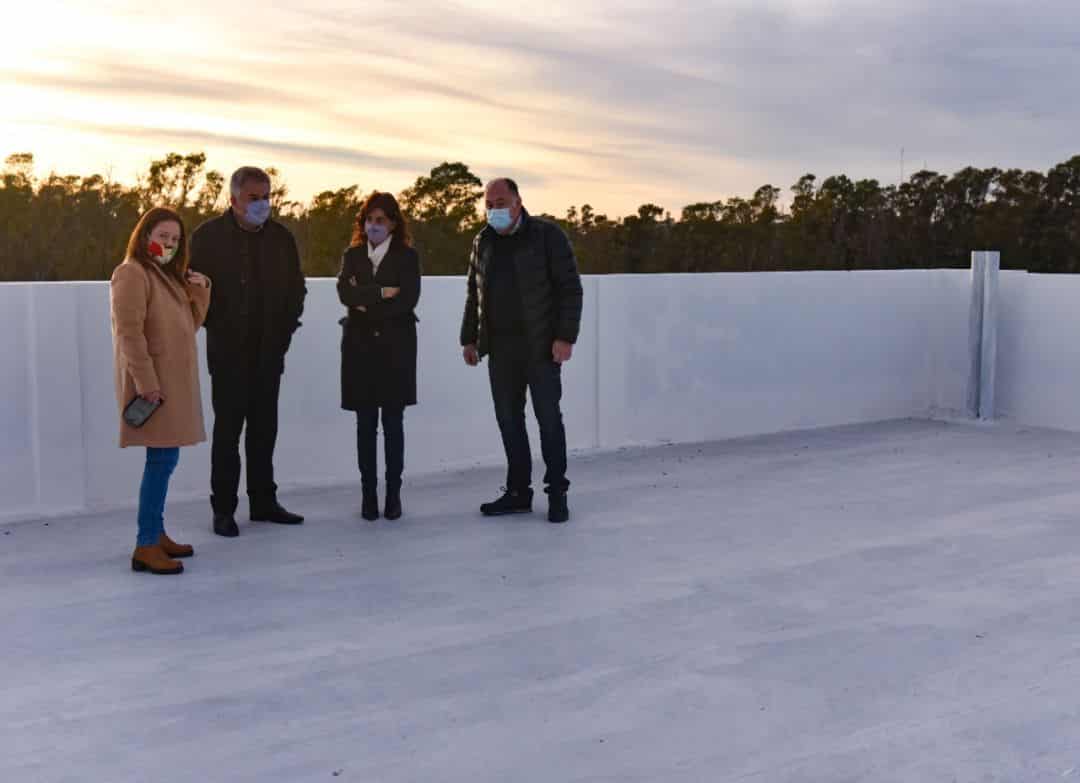 El intendente Héctor Gay recorrió la obra realizada en la Escuela Técnica Nº 4