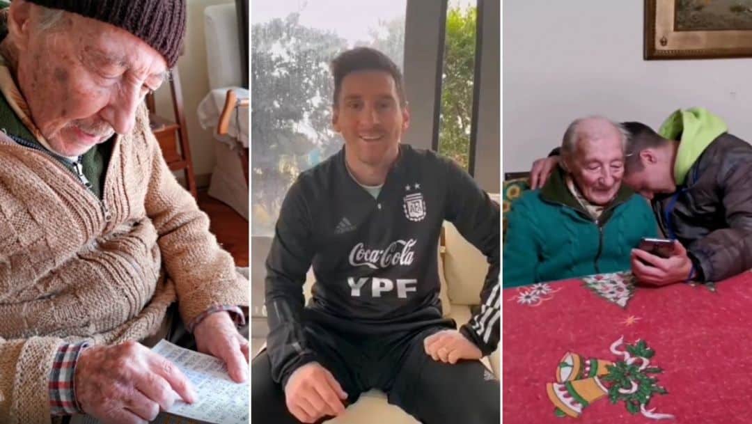 Lionel Messi emocionó a un abuelo de 100 años que anota sus goles con un mensaje sorpresa: “Quiero agradecerte todo lo que hacés”