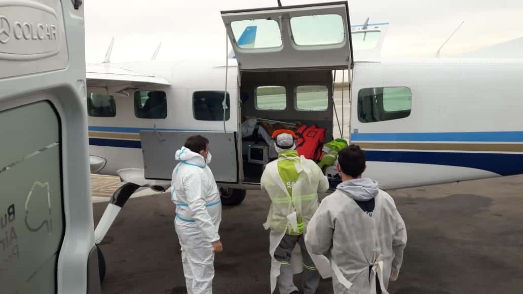 Accidente en la ruta 33: una de las mujeres heridas rumbo a La Plata en avión sanitario