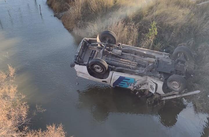 Monte Hermoso: un móvil policial cayó desde un puente