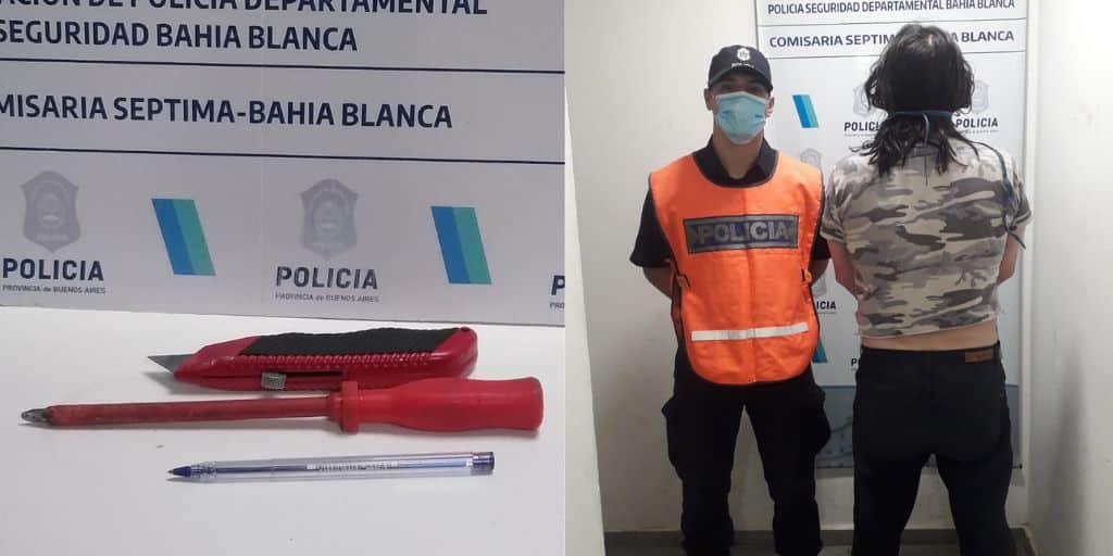 Detenido por atacar a su vecino con un cutter y un destornillador