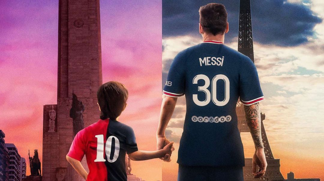 La Torre Eiffel siempre estuvo cerca: el posteo del PSG que retrata la infancia de Lionel Messi y su pasión por Newell’s