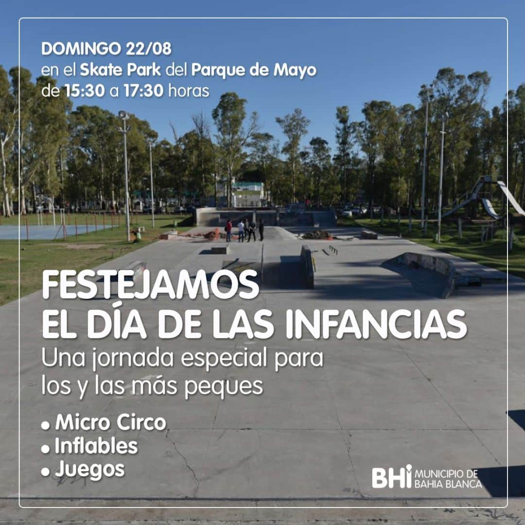 Festejos por el Día de las Infancias en el Skate Park