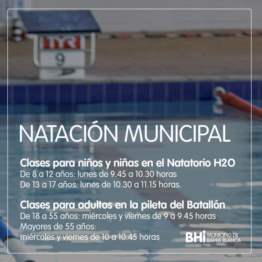 Natación Municipal – abren las inscripciones para las clases