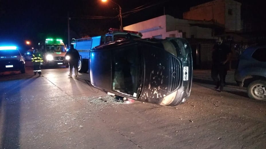 Vuelco y alcoholemia positiva: dos menores fueron hospitalizados