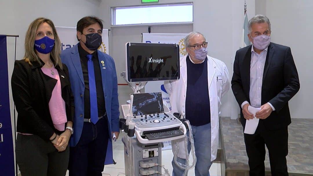 El Hospital Municipal recibió un ecógrafo y cuatro transductores