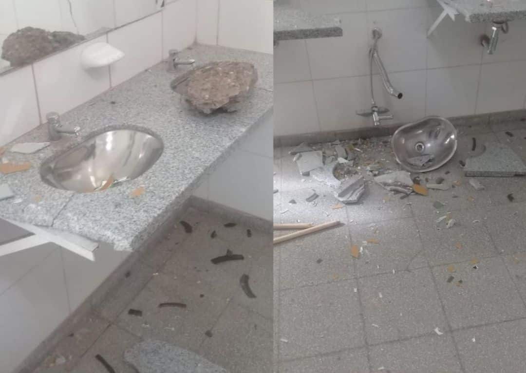 Destrozaron los baños del Parque de Mayo