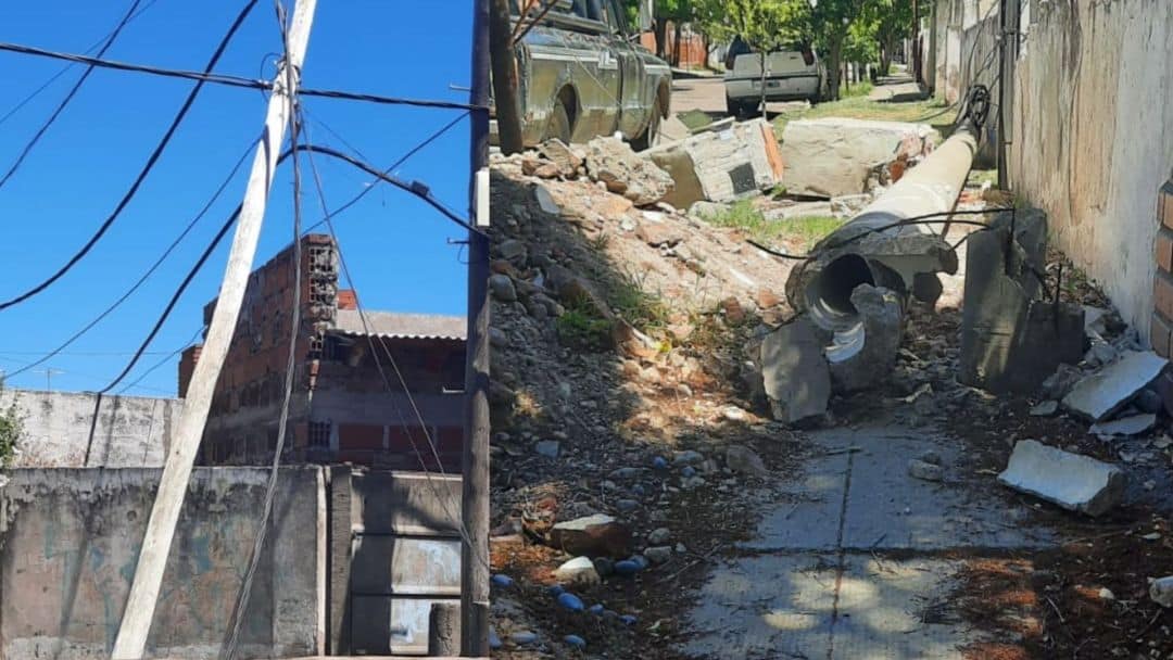 Una mala maniobra de un camión generó un caos en la primera cuadra de calle Honduras