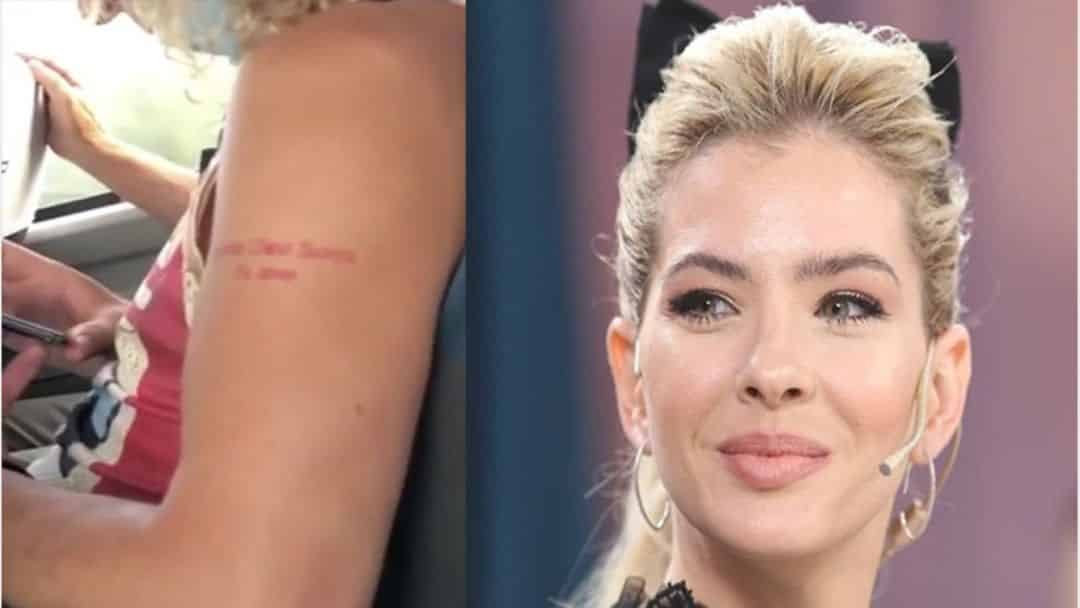 China Suárez se sorprendió al ver el tatuaje que le dedicó un hombre: “Eugenia China Suárez, te amo”