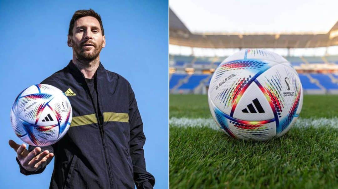 Presentaron la pelota para el Mundial de Qatar: se llama “Al Rihla” y Lionel Messi ya posó con ella