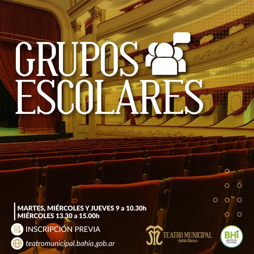 Visitas guiadas al Teatro Municipal destinadas a instituciones educativas