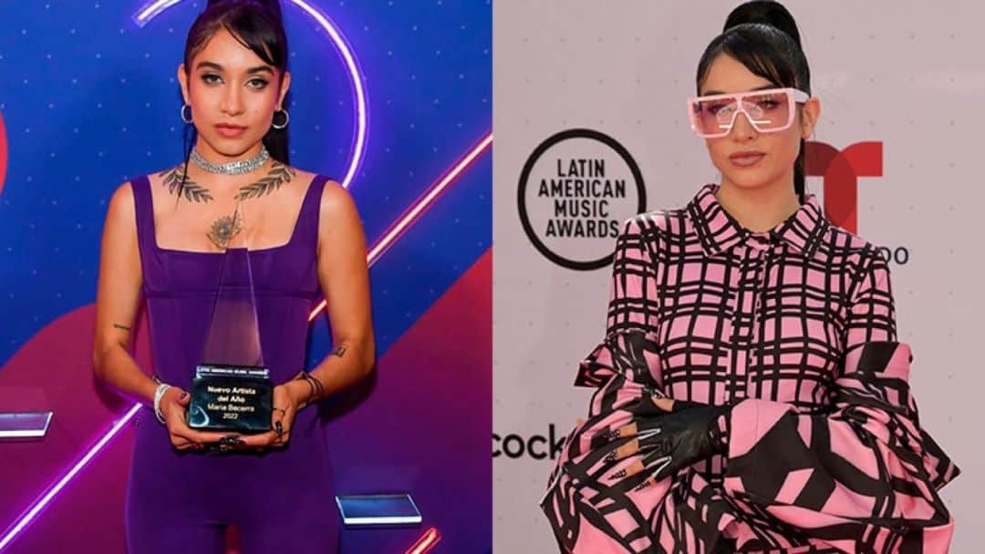 María Becerra ganó el premio a Nueva Artista del Año en los Latin American Music Awards 2022 e impactó en la alfombra roja