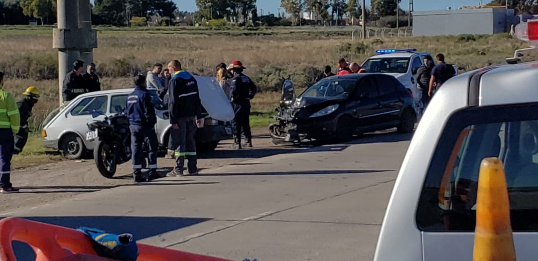 Fuerte choque en El Triángulo