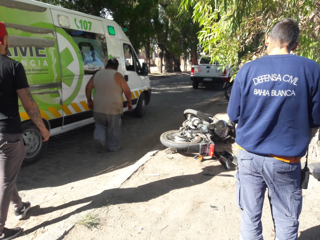 Un motociclista sufrió graves heridas tras un accidente