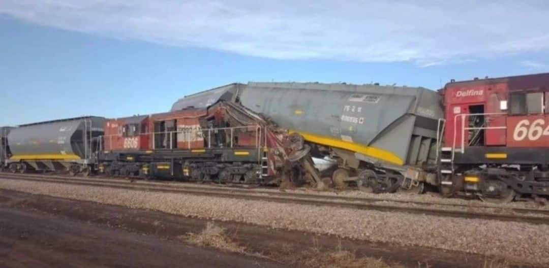 Chocaron dos trenes en Darregueira