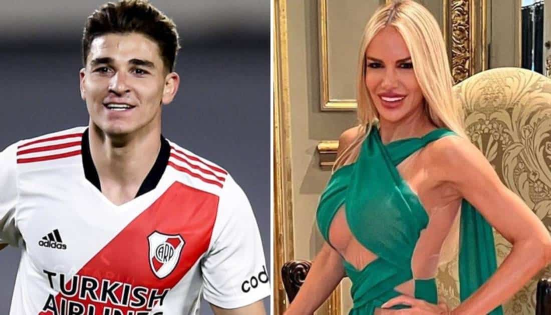 Julián Álvarez le dedicó un gesto a Luciana Salazar en medio de un partido y ella le respondió en Instagram