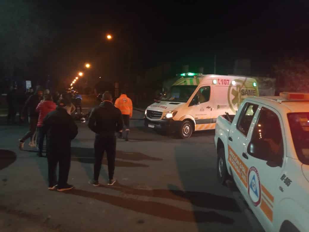 Un motociclista resultó herido tras un choque en Villa Rosas