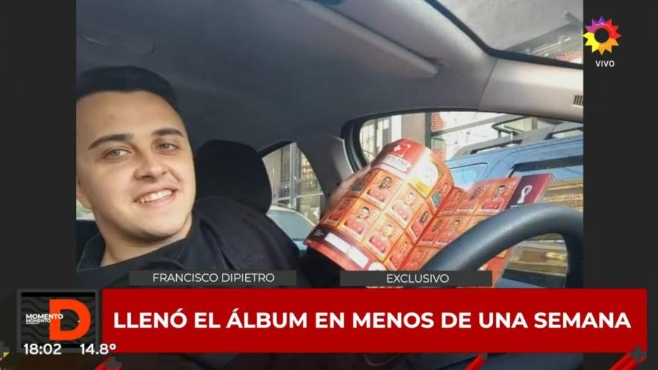 Un joven se convirtió en el primer argentino en llenar el álbum de figuritas del Mundial