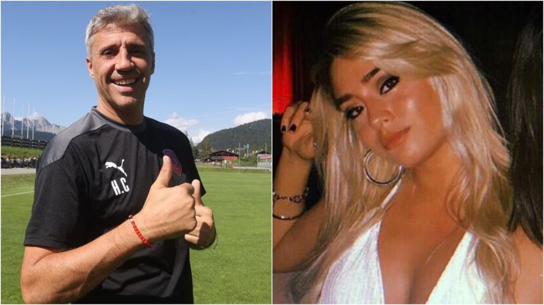 Hernán Crespo blanqueó a su nueva novia 18 años menor: “Te amo, mi amor”