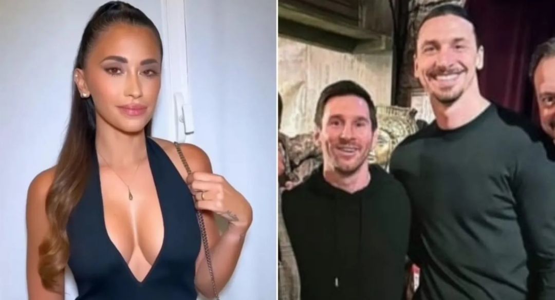 Fiesta en París: Antonela Roccuzzo deslumbró con su vestido y Messi se mostró sonriente con Ibrahimovic