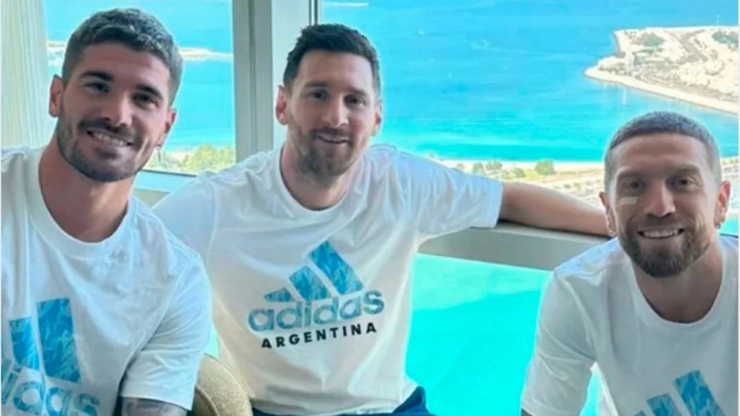Messi, Rodrigo de Paul y Papu Gómez, relajados en la previa del Mundial de Qatar 2022: “Los mates de la mañana”