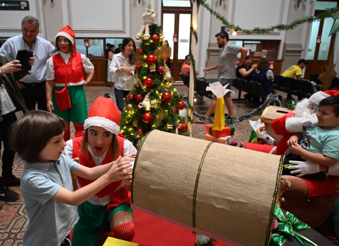 Papá Noel en el palacio municipal