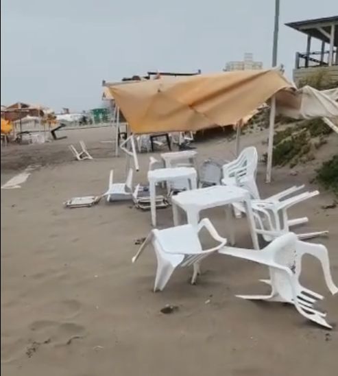 El viento hizo de las suyas en Monte Hermoso