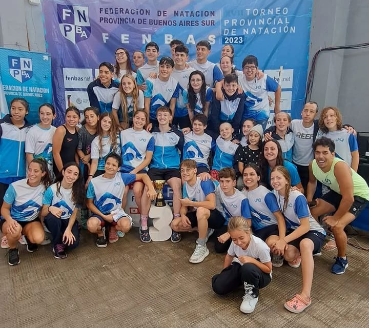 Uno Bahía Club obtuvo el 3º puesto en el Provincial de natación con un nuevo récord nacional