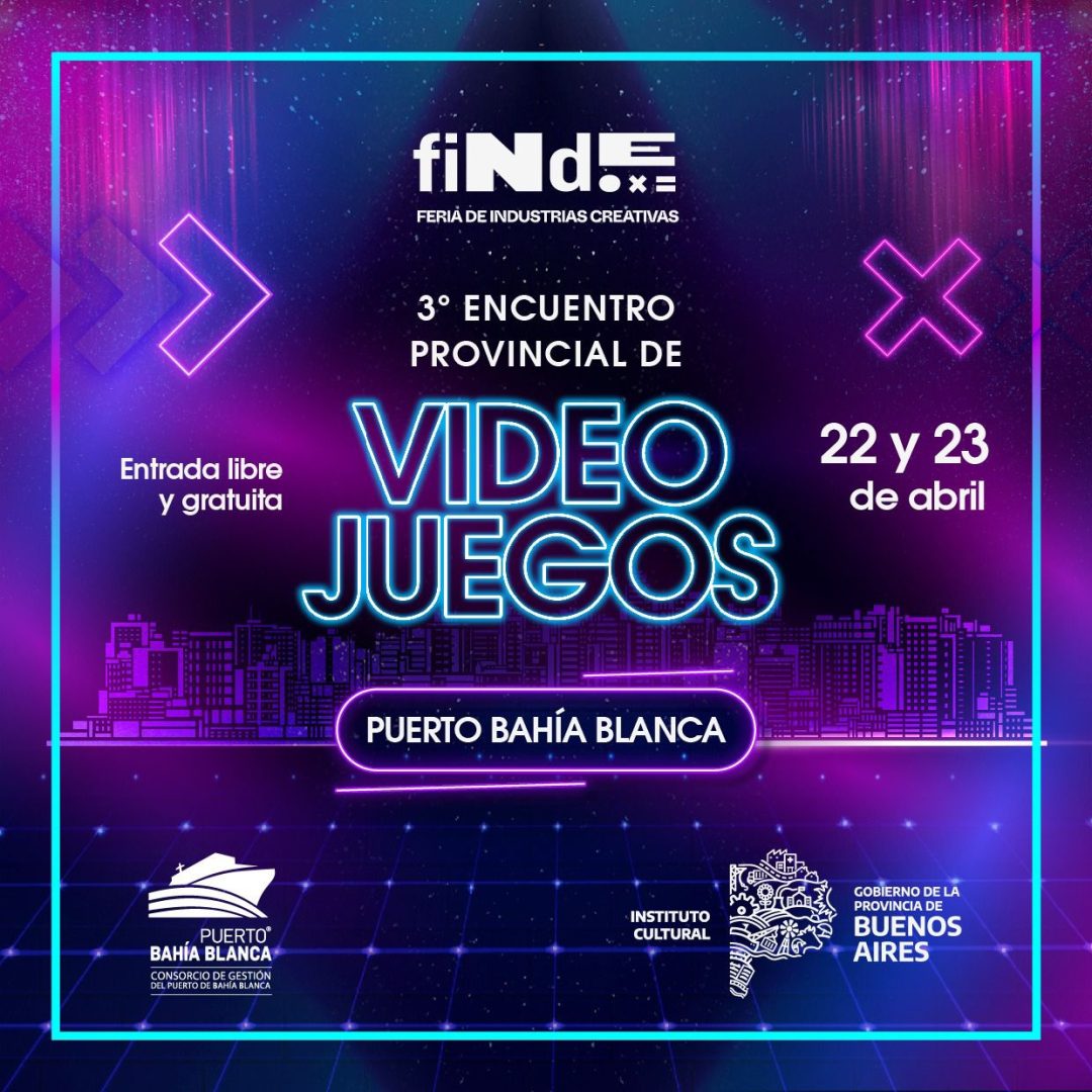 El fin de semana se hará un encuentro de la industria del videojuegos en el Puerto de Bahía Blanca