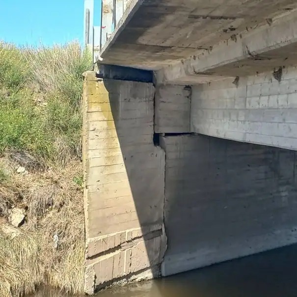 Vecinos de Coronel Suárez preocupados por el mal estado del puente de la Ruta 85