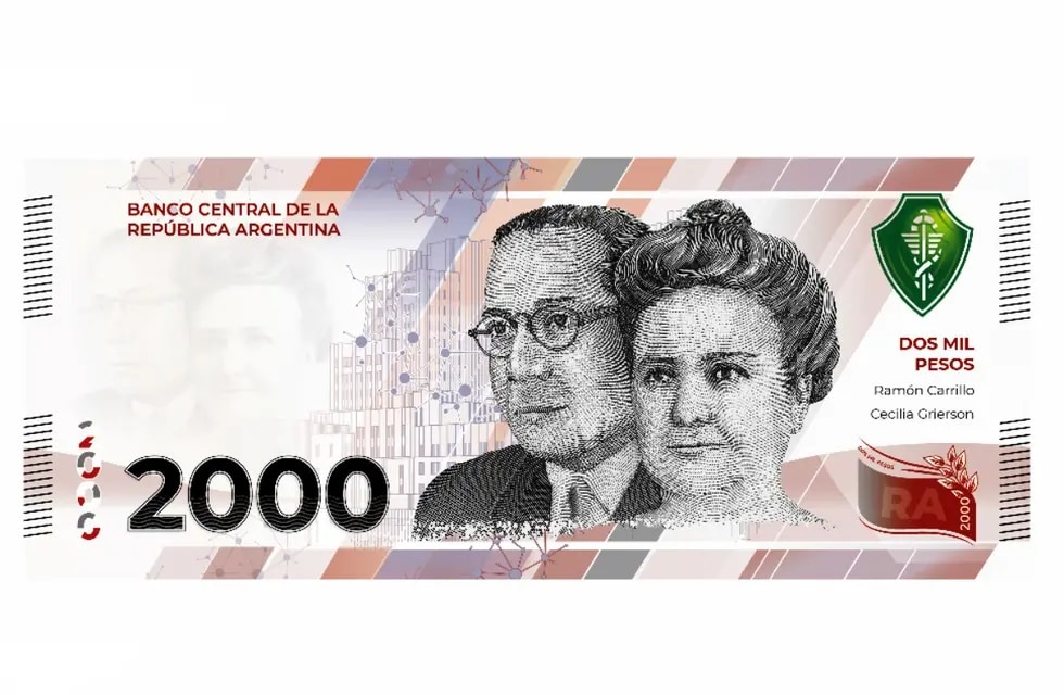 Comienza a circular el nuevo billete de $ 2 mil