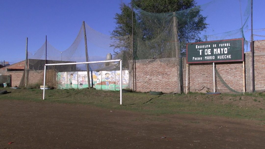 El reclamo de la escuelita de fútbol 1° de mayo por usurpación de terrenos