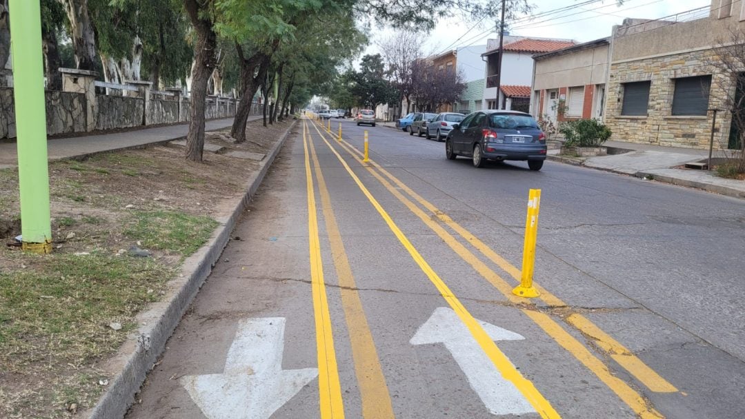 Hicieron cambios en la ciclovía de calle Balboa