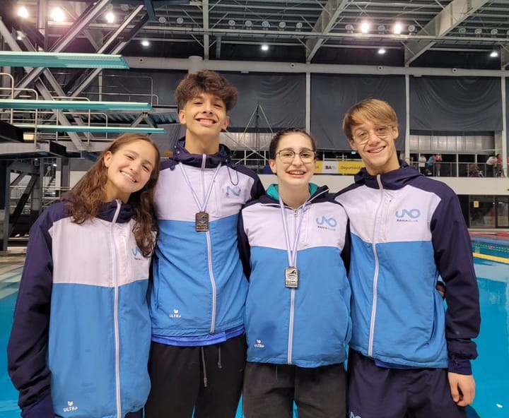 Finalizó el Campeonato Nacional de natación con buenos resultados para los atletas de Uno Bahía Club