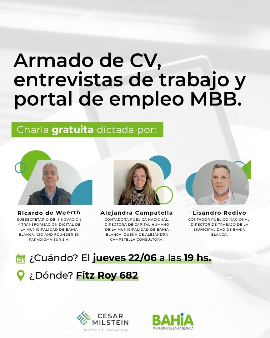 Charla gratuita sobre empleo y armado de CV