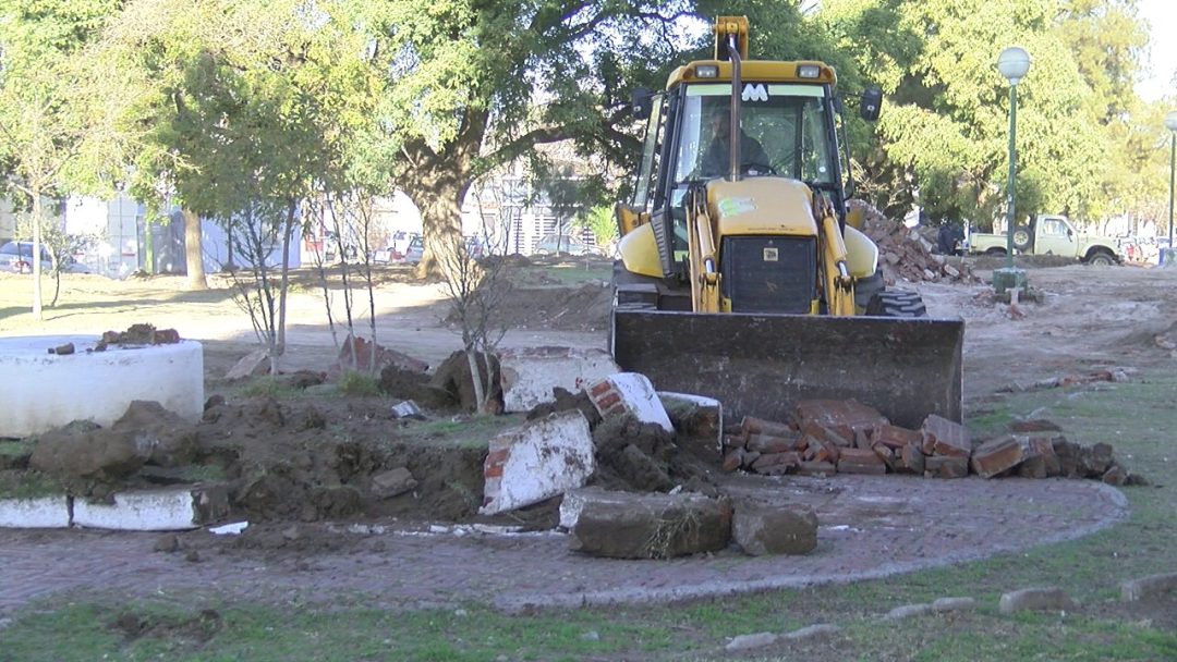 Los cambios en la Plaza Pellegrini: qué trabajos se están haciendo en el lugar